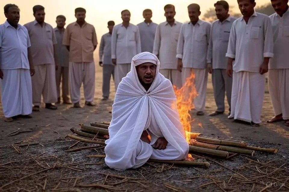 चिता से उठकर भाग निकला शख्स, अंतिम संस्कार के बीच मच गई भारी अफरातफरी