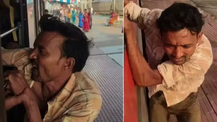 चलती ट्रेन की खिड़की से मोबाइल चुराना पड़ा भारी, हाथ पकड़कर लटकाया गया चोर; देखें रोंगटे खड़े कर देने वाला वीडियो!