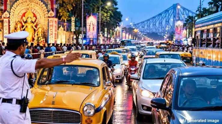 दुर्गा पूजा पर कोलकाता पुलिस का बड़ा सुरक्षा चक्र: शहर की हिफाजत के लिए तैनात होंगे 31 हजार जवान!